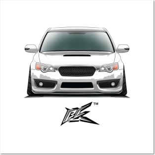 subaru legacy b4 white Posters and Art